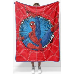 image:imageJay Franco Kids Plush Throw Blanket  Soft amp Cozy Fleece Throw for Bedroom amp Couch Dcor Official Licensed Product Teal  Mandalorian 40x50  Travel BlanketRed  Spiderman