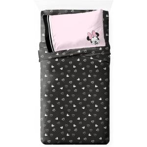 image:imageJay Franco Sheet Set with Fitted Flat Sheets amp Pillow Cover  UltraSoft Bedding with Pillowcase for Room Decor White  Star Wars 3 Piece TwinBlack  Minnie Mouse
