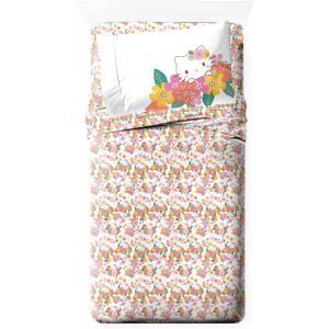 image:imageJay Franco Sheet Set with Fitted Flat Sheets amp Pillow Cover  UltraSoft Bedding with Pillowcase for Room Decor White  Star Wars 3 Piece TwinMulti  Hello Kitty