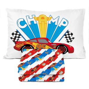 image:imageSunny Side Up Kids Sheet Set with Fitted Flat Sheets amp Pillow Cover  UltraSoft Bedding with Pillowcase for Room Decor White  The Mandalorian 3 Piece TwinMulti  Cars