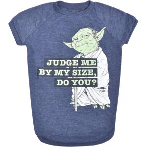 image:imageStar Wars for Pets Judge Me by My Size Do You Dog Tee  Star Wars for Pets Dog Shirt  Size Small  Soft Cute and Comfortable Dog Clothing and Apparel Cute Dog ClothesBlue