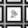 image:imageTrends International Gallery Pops Star Wars Saga  Pop 70s Stormtrooper Blast Them Wall Art Wall Poster 1200 x 1200 Black Frame VersionBlack Frame Version