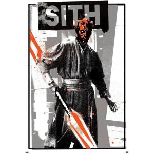 image:imageTrends International Star Wars The Phantom Menace  Darth Maul Glitch Wall Poster 34L x 224W Premium Unframed VersionPremium Unframed Version