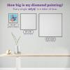 image:imageDIAMOND ART CLUB Grogus HoverPram Diamond Painting Kit Fun DIY Crafts for Adults Square Diamond Art Canvas 10 x 9Beach Break