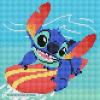 image:imageDIAMOND ART CLUB Grogus HoverPram Diamond Painting Kit Fun DIY Crafts for Adults Square Diamond Art Canvas 10 x 9Beach Break