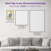 image:imageDIAMOND ART CLUB Grogus HoverPram Diamond Painting Kit Fun DIY Crafts for Adults Square Diamond Art Canvas 10 x 9Eight Scoops