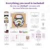 image:imageDIAMOND ART CLUB Grogus HoverPram Diamond Painting Kit Fun DIY Crafts for Adults Square Diamond Art Canvas 10 x 9Rainbow Stormtrooper