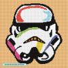 image:imageDIAMOND ART CLUB Grogus HoverPram Diamond Painting Kit Fun DIY Crafts for Adults Square Diamond Art Canvas 10 x 9Rainbow Stormtrooper