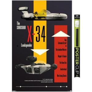 image:imageTrends International Star Wars Moving At Lightspeed  Landspeeder Wall Poster 34L x 224W Premium Unframed VersionPremium Poster  Clip Bundle