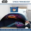 image:imageJay Franco Comforter Set Includes Sheets and Pillow Covers  Soft and Cozy Bed Set for Stylish Room Decor White  Star Wars 5 Piece Twin BeddingBlue  Star Wars 02