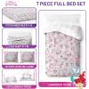 image:imageJay Franco Comforter Set Includes Sheets and Pillow Covers  Soft and Cozy Bed Set for Stylish Room Decor White  Star Wars 5 Piece Twin BeddingPink  Disney Princess