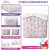 image:imageJay Franco Comforter Set Includes Sheets and Pillow Covers  Soft and Cozy Bed Set for Stylish Room Decor White  Star Wars 5 Piece Twin BeddingPink  Disney Princess