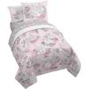 image:imageJay Franco Comforter Set Includes Sheets and Pillow Covers  Soft and Cozy Bed Set for Stylish Room Decor White  Star Wars 5 Piece Twin BeddingPink  Disney Princess