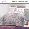 image:imageJay Franco Comforter Set Includes Sheets and Pillow Covers  Soft and Cozy Bed Set for Stylish Room Decor White  Star Wars 5 Piece Twin BeddingPink  Disney Princess