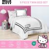 image:imageJay Franco Comforter Set Includes Sheets and Pillow Covers  Soft and Cozy Bed Set for Stylish Room Decor White  Star Wars 5 Piece Twin BeddingWhite  Hello Kitty
