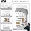 image:imageJay Franco Comforter Set Includes Sheets and Pillow Covers  Soft and Cozy Bed Set for Stylish Room Decor White  Star Wars 5 Piece Twin BeddingWhite  Star Wars
