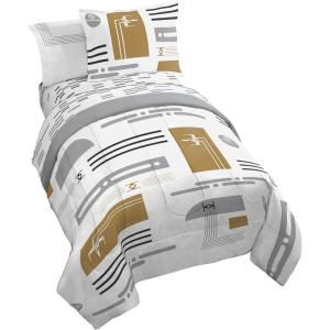 image:imageJay Franco Comforter Set Includes Sheets and Pillow Covers  Soft and Cozy Bed Set for Stylish Room Decor White  Star Wars 5 Piece Twin BeddingWhite  Star Wars