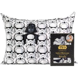 image:imageKitsch x Star Wars Galactic Empire Satin Pillowcase  Satin Pillowcase with Zipper Better Than Silk Pillowcase  FrizzReducing Pillow Case for Hair amp Skin Care Cooling amp Breathable  KingDarth Vader Stormtroopers