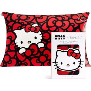 image:imageKitsch x Star Wars Galactic Empire Satin Pillowcase  Satin Pillowcase with Zipper Better Than Silk Pillowcase  FrizzReducing Pillow Case for Hair amp Skin Care Cooling amp Breathable  KingHello Kitty  Sea of Bows