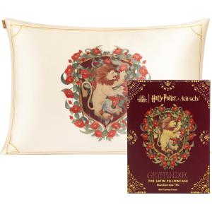 image:imageKitsch x Star Wars Galactic Empire Satin Pillowcase  Satin Pillowcase with Zipper Better Than Silk Pillowcase  FrizzReducing Pillow Case for Hair amp Skin Care Cooling amp Breathable  KingHarry Potter  Gryffindor