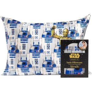 image:imageKitsch x Star Wars Galactic Empire Satin Pillowcase  Satin Pillowcase with Zipper Better Than Silk Pillowcase  FrizzReducing Pillow Case for Hair amp Skin Care Cooling amp Breathable  KingR2d2  C3po