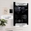 image:imageDisplate Metal Poster Star Wars  Vehicle Schematics  Tie Interceptor  Galactic Empire Warships  Collectible Gift  Premium Decorations Wall Art Decor Gifts Movie Posters  126x177 in