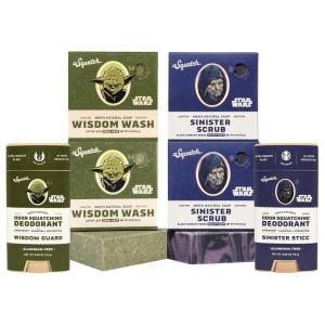 image:imageDr Squatch Star Wars Bundle  Natural 4 Soap and 2 Deodorant Gift Set  Wisdom Wash Wisdom Guard Sinister Scrub Sinister Sticc