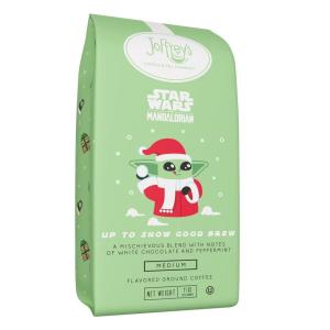 image:imageJoffreys Coffee  Star Wars The Mandalorian  Up to Snow Good Brew Disney Specialty Coffee Collection Flavored Coffee White Chocolate amp Peppermint Flavor Notes Brew or French Press Ground 11oz