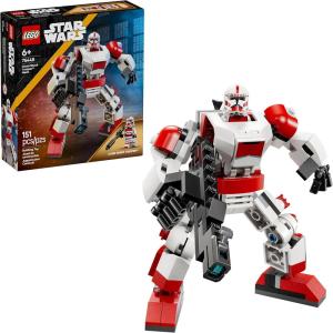image:imageLEGO Star Wars Clone Shock Trooper Mech Building Toy for Boys amp Girls  Poseable Star Wars Figure WPretend Play Blaster amp Stud Shooter for Kids amp Fans Ages 6  Gift Idea for Birthdays  75448