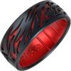 image:imageEnso Rings Silicone Wedding Ring  Etched Star Wars Designs  Comfortable Contour Fit  Made in USA  Ideal for Active UseDarth Maul  Black PearlRuby