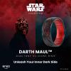 image:imageEnso Rings Silicone Wedding Ring  Etched Star Wars Designs  Comfortable Contour Fit  Made in USA  Ideal for Active UseDarth Maul  Black PearlRuby