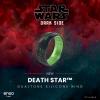 image:imageEnso Rings Silicone Wedding Ring  Etched Star Wars Designs  Comfortable Contour Fit  Made in USA  Ideal for Active UseDeath Star  Black PearlPeridot