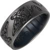image:imageEnso Rings Silicone Wedding Ring  Etched Star Wars Designs  Comfortable Contour Fit  Made in USA  Ideal for Active UseMillennium Falcon  PlatinumBlack Pearl
