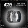 image:imageEnso Rings Silicone Wedding Ring  Etched Star Wars Designs  Comfortable Contour Fit  Made in USA  Ideal for Active UseMillennium Falcon  PlatinumBlack Pearl