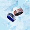 image:imageEnso Rings Silicone Wedding Ring  Etched Star Wars Designs  Comfortable Contour Fit  Made in USA  Ideal for Active UseScoundrel  SilverSapphire