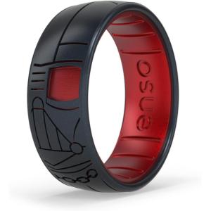 image:imageEnso Rings Silicone Wedding Ring  Etched Star Wars Designs  Comfortable Contour Fit  Made in USA  Ideal for Active UseDarth Vader 20