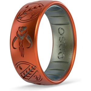 image:imageEnso Rings Silicone Wedding Ring  Etched Star Wars Designs  Comfortable Contour Fit  Made in USA  Ideal for Active UseGalactic Outlaw