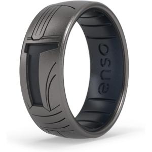 image:imageEnso Rings Silicone Wedding Ring  Etched Star Wars Designs  Comfortable Contour Fit  Made in USA  Ideal for Active UseMandalorian