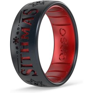 image:imageEnso Rings Silicone Wedding Ring  Etched Star Wars Designs  Comfortable Contour Fit  Made in USA  Ideal for Active UseSithmas