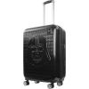 image:imageFUL Star Wars Darth Vader 30 Inch Rolling Luggage Embossed Hardshell Suitcase with Spinner Wheels SilverBlack