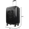 image:imageFUL Star Wars Darth Vader 30 Inch Rolling Luggage Embossed Hardshell Suitcase with Spinner Wheels SilverBlack