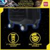 image:imageFUL Star Wars Darth Vader 30 Inch Rolling Luggage Embossed Hardshell Suitcase with Spinner Wheels SilverBlack
