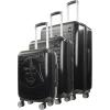 image:imageFUL Star Wars Darth Vader 30 Inch Rolling Luggage Embossed Hardshell Suitcase with Spinner Wheels SilverBlack