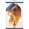 image:imageTrends International Star Wars The Book of Boba Fett  Boba and Firespray Wall Poster 22375 x 34 Premium Unframed VersionPremium Print and Black Hanger Bundle