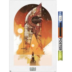 image:imageTrends International Star Wars The Book of Boba Fett  Boba and Firespray Wall Poster 22375 x 34 Premium Unframed VersionPremium Poster  Clip Bundle
