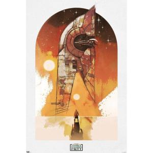 image:imageTrends International Star Wars The Book of Boba Fett  Boba and Firespray Wall Poster 22375 x 34 Premium Unframed VersionPremium Unframed Version