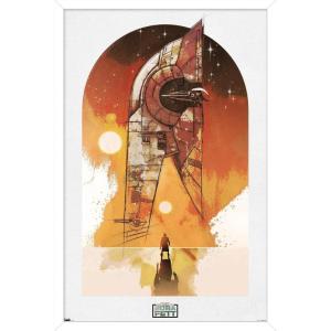 image:imageTrends International Star Wars The Book of Boba Fett  Boba and Firespray Wall Poster 22375 x 34 Premium Unframed VersionWhite Framed Version
