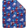 image:imageJay Franco Kids Plush Throw Blanket  Soft amp Cozy Fleece Throw for Bedroom amp Couch Dcor Official Licensed Product Grey  Star Wars 46x60  Throw BlanketBlue  Spidey  His Amazing Friends