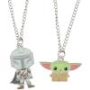 image:imageBioworld Star Wars The Mandalorian Mando And Grogu Best Friends Necklace Set