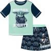 image:imageSTAR WARS Rash Guard and Swim Trunks UPF 50 Outfit Set Toddler to Big Kid Sizes 4T  1416Seafoam Green  Navy